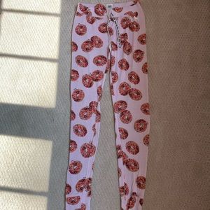 Pink doughnut pj pants size XS